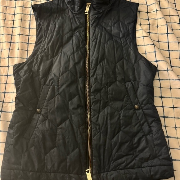 Burberry Brit Light Puffer Vest Navy Blue Authentic